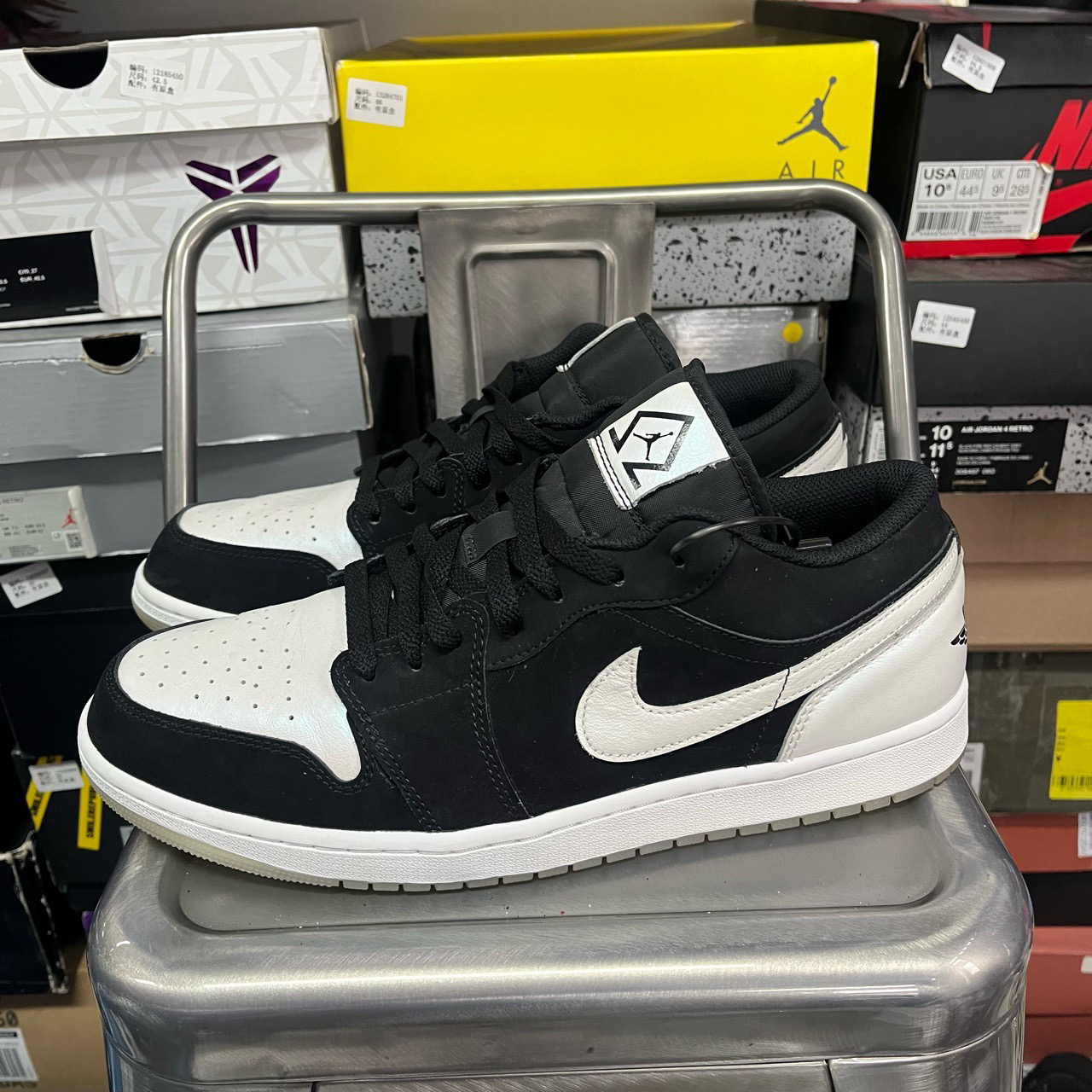 95新 MM6 46码 无原盒 aj1 low se 熊猫 低帮 黑白 13626960 