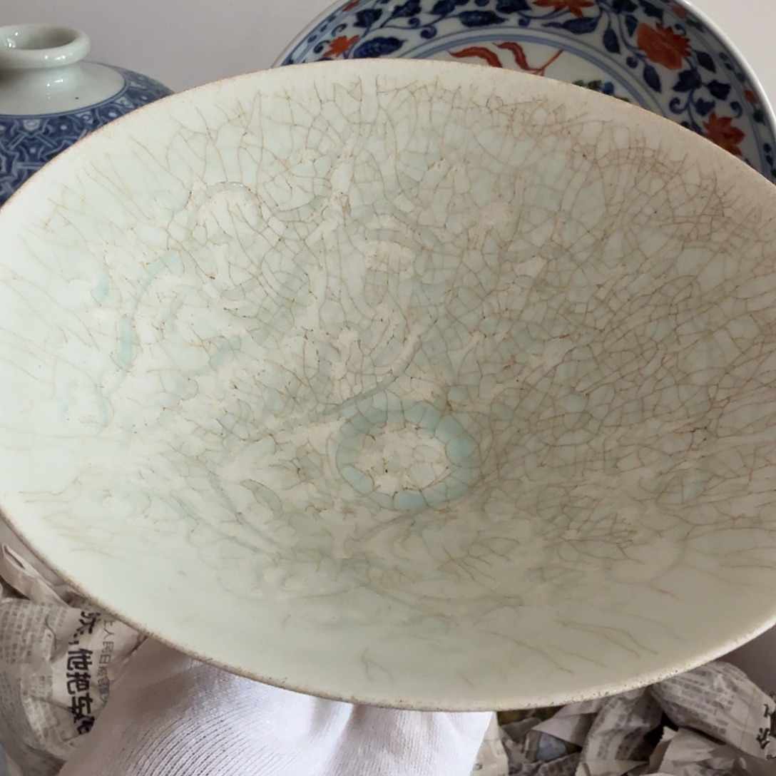 东***起青瓷盏一件完整完整