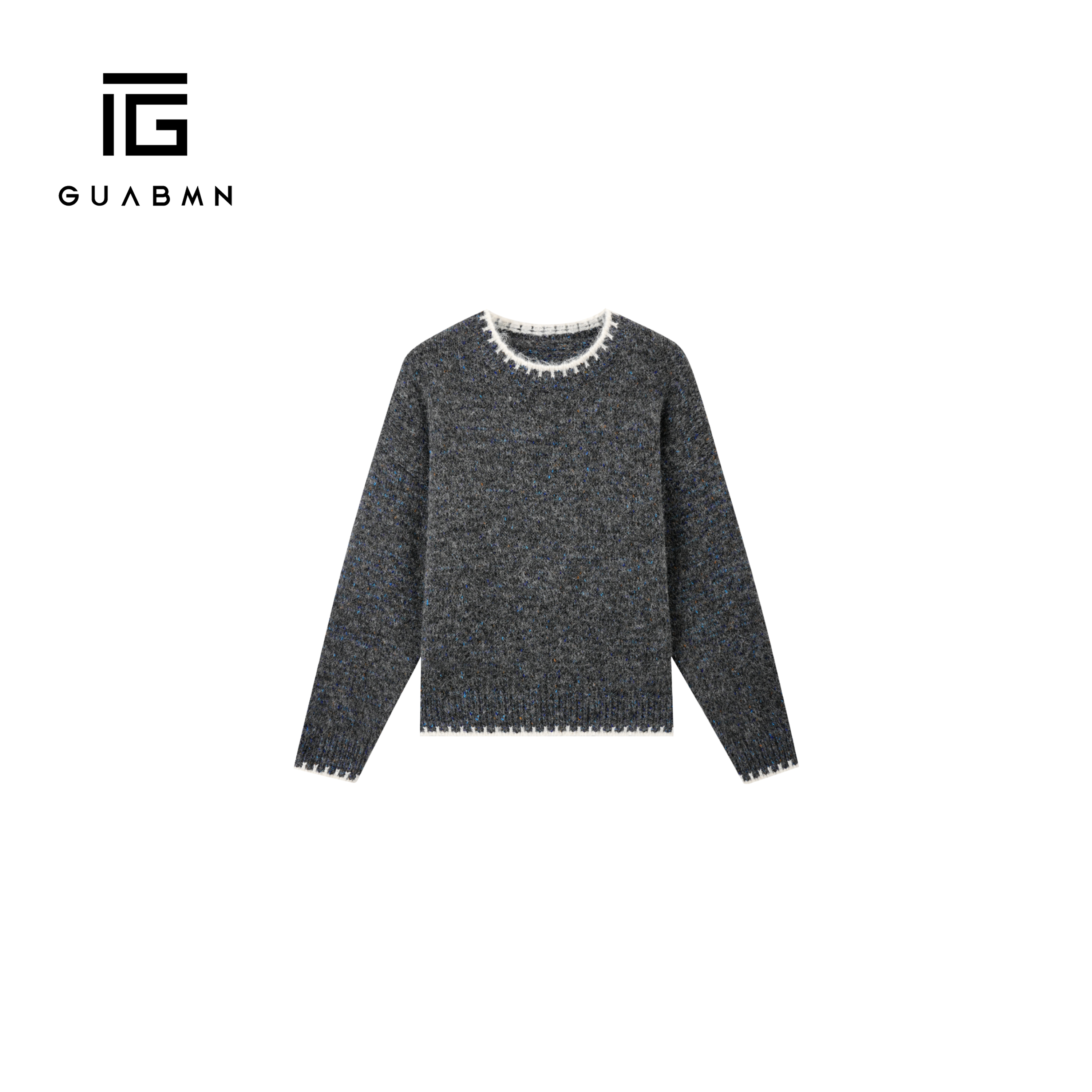 GUABMN2025秋冬新款复古老钱风手缝线套头保暖毛衣上衣123