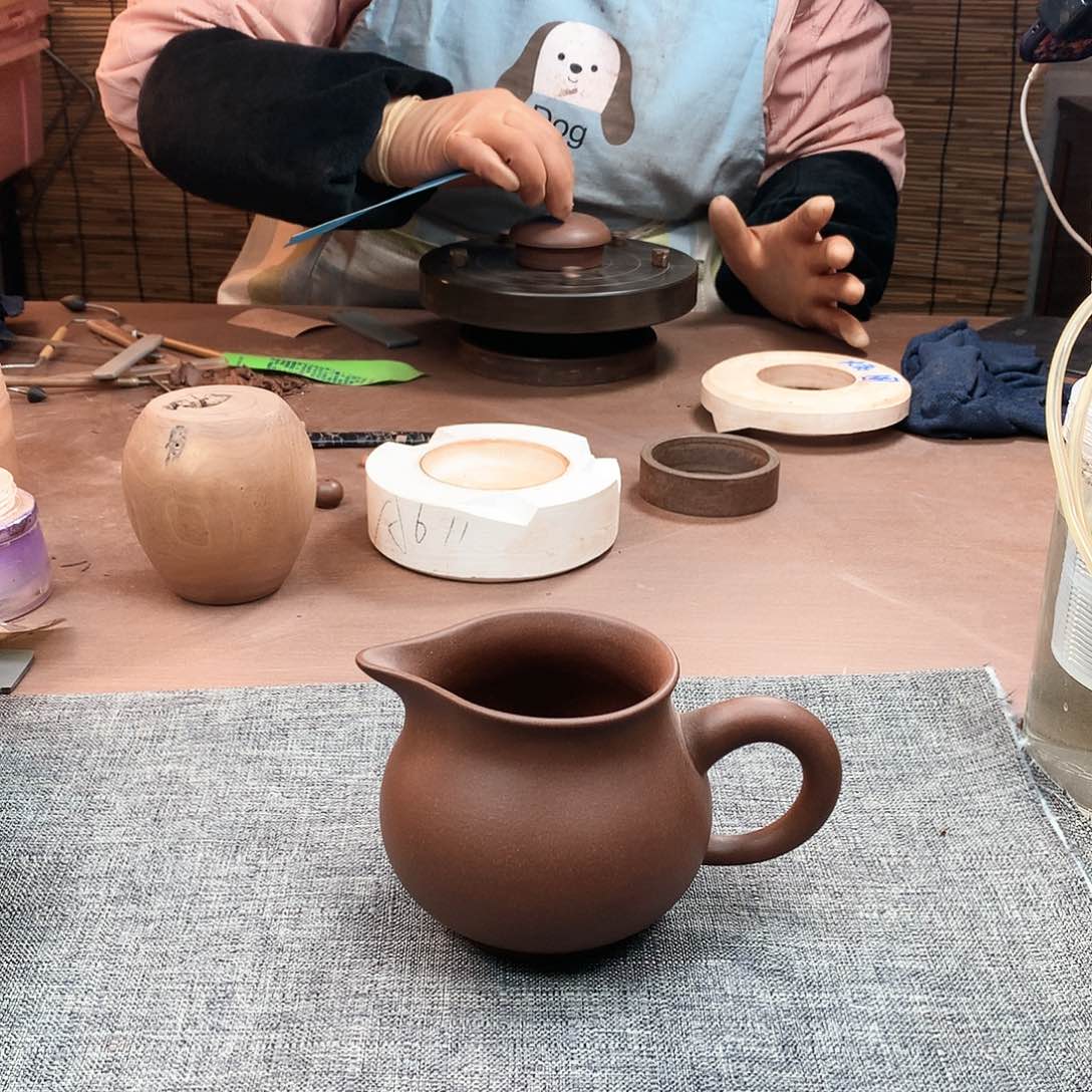 紫砂茶壶紫泥 公道杯