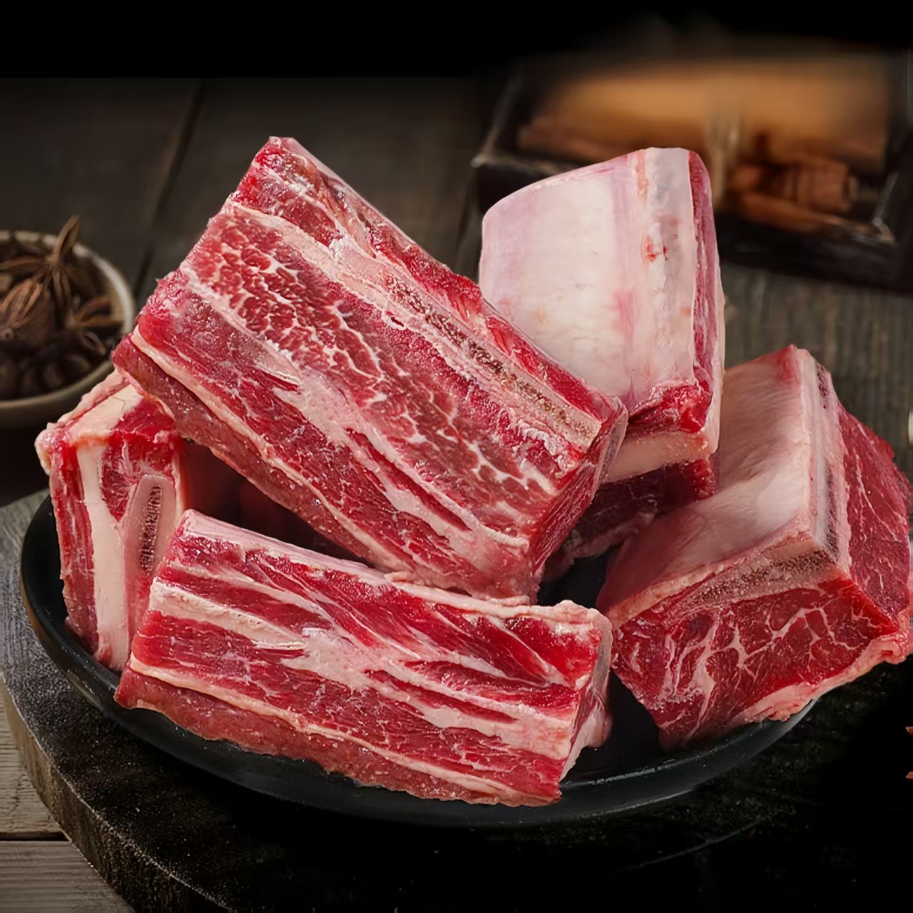 【5斤】到手5斤清真精选原切牛肋排 切块炖煮 顺丰包邮 A