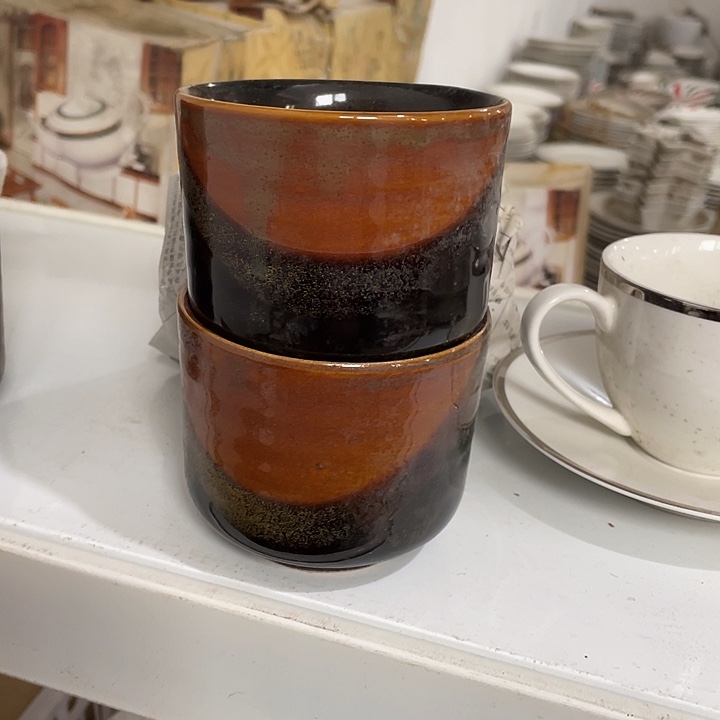 瓷片国营五厂杯子一对