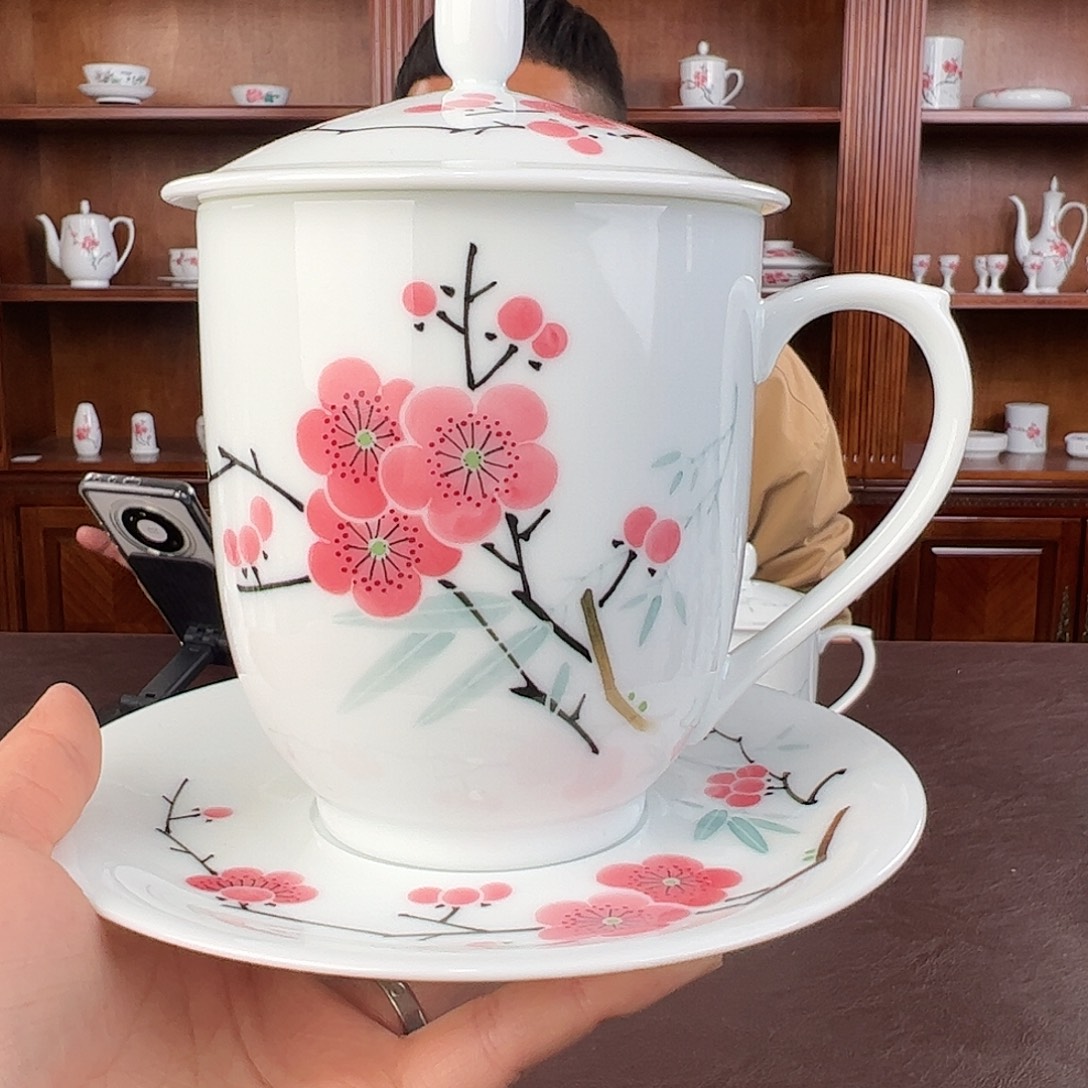 瓷翠竹红梅1号胜利杯