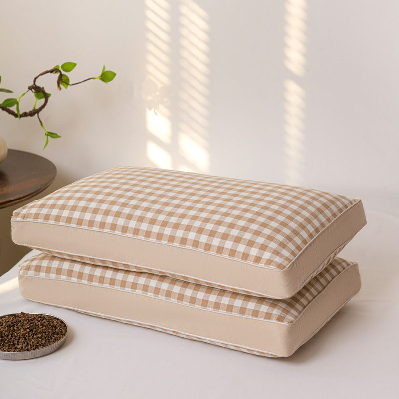 荞麦枕全棉不塌陷可洗颈椎枕护颈枕硬枕芯一只装