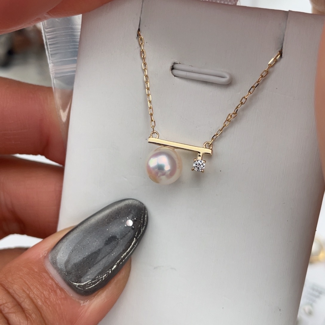 海水珍珠颈饰18K金镶嵌