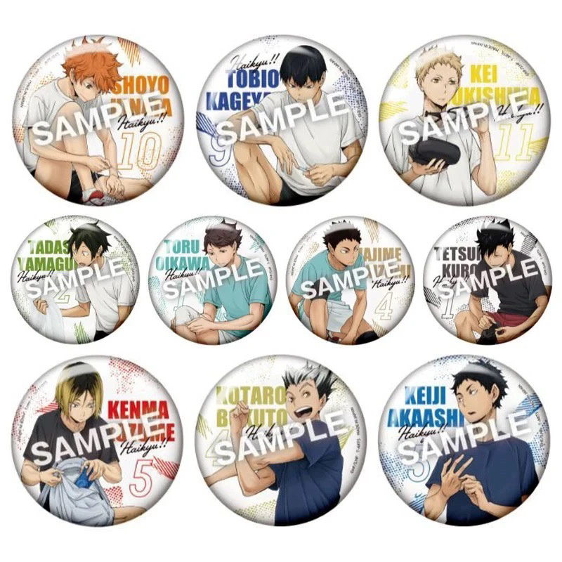 日谷【排球少年】赛前准备吧唧徽章盲盒