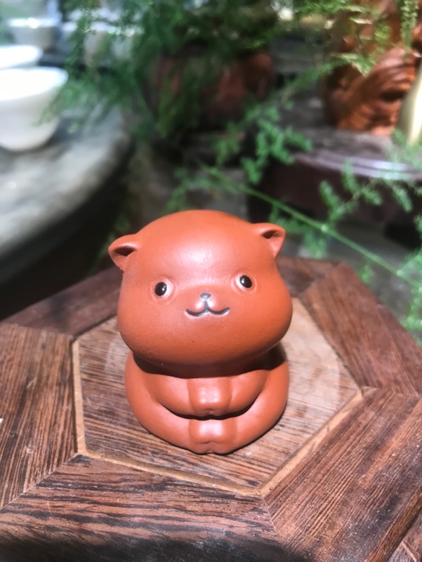 《熊》潮州原矿朱泥茶宠