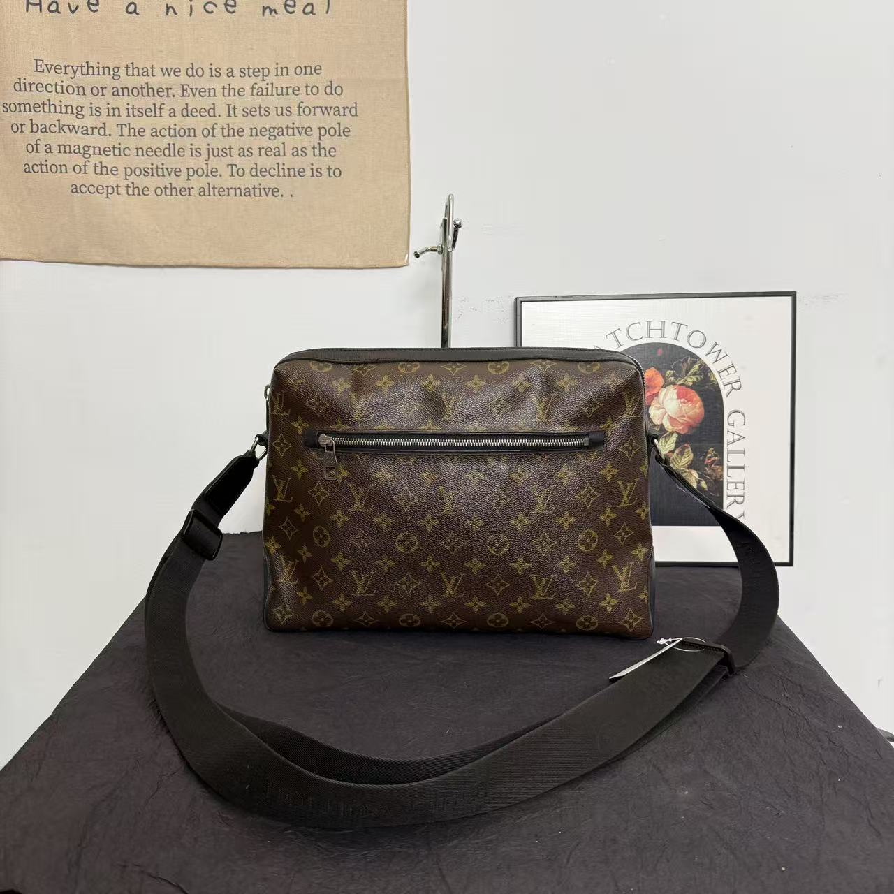 95新 LouisVuitton/路易威登 lv老花斜跨包/单肩包/手提包