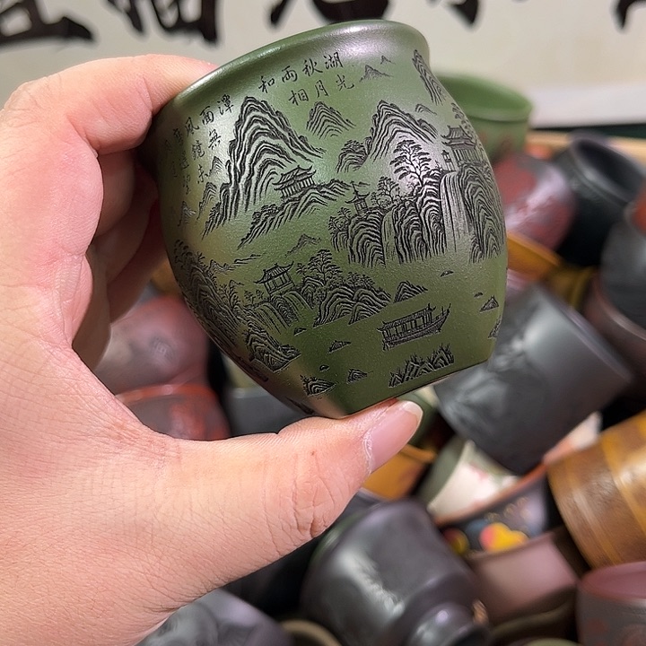 茶杯紫砂全手工紫砂主人杯