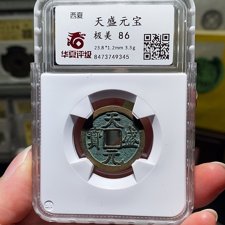 铜瀚海文物A天盛元宝9345