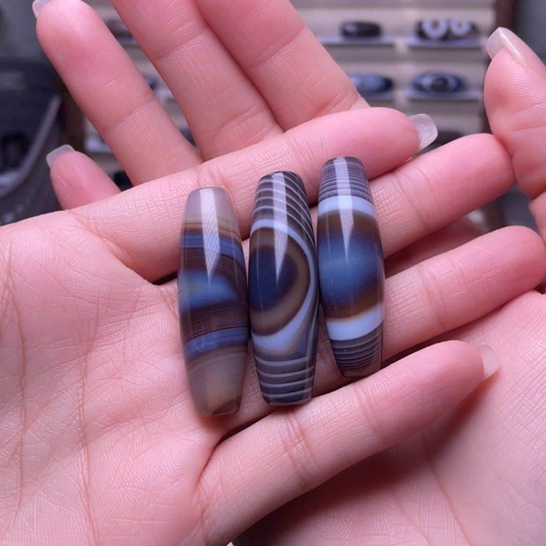 天***物玛瑙/玉髓未镶嵌颈饰