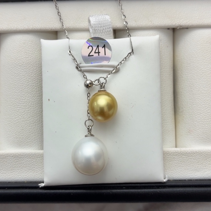 颈饰银S925镶嵌海水珍珠