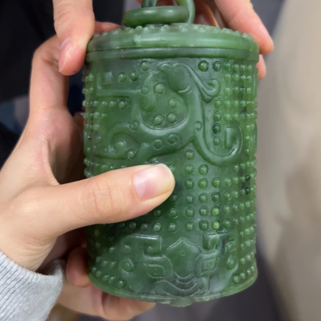 和田玉（碧玉）摆件未镶嵌