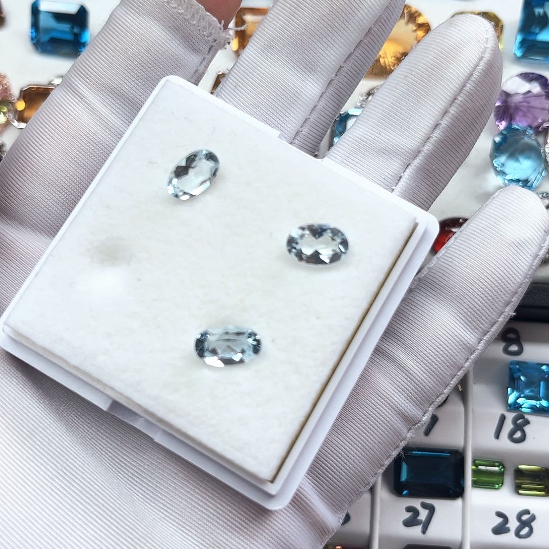 海蓝宝石裸石未镶嵌福利价多样性随机发一颗天无双海蓝宝