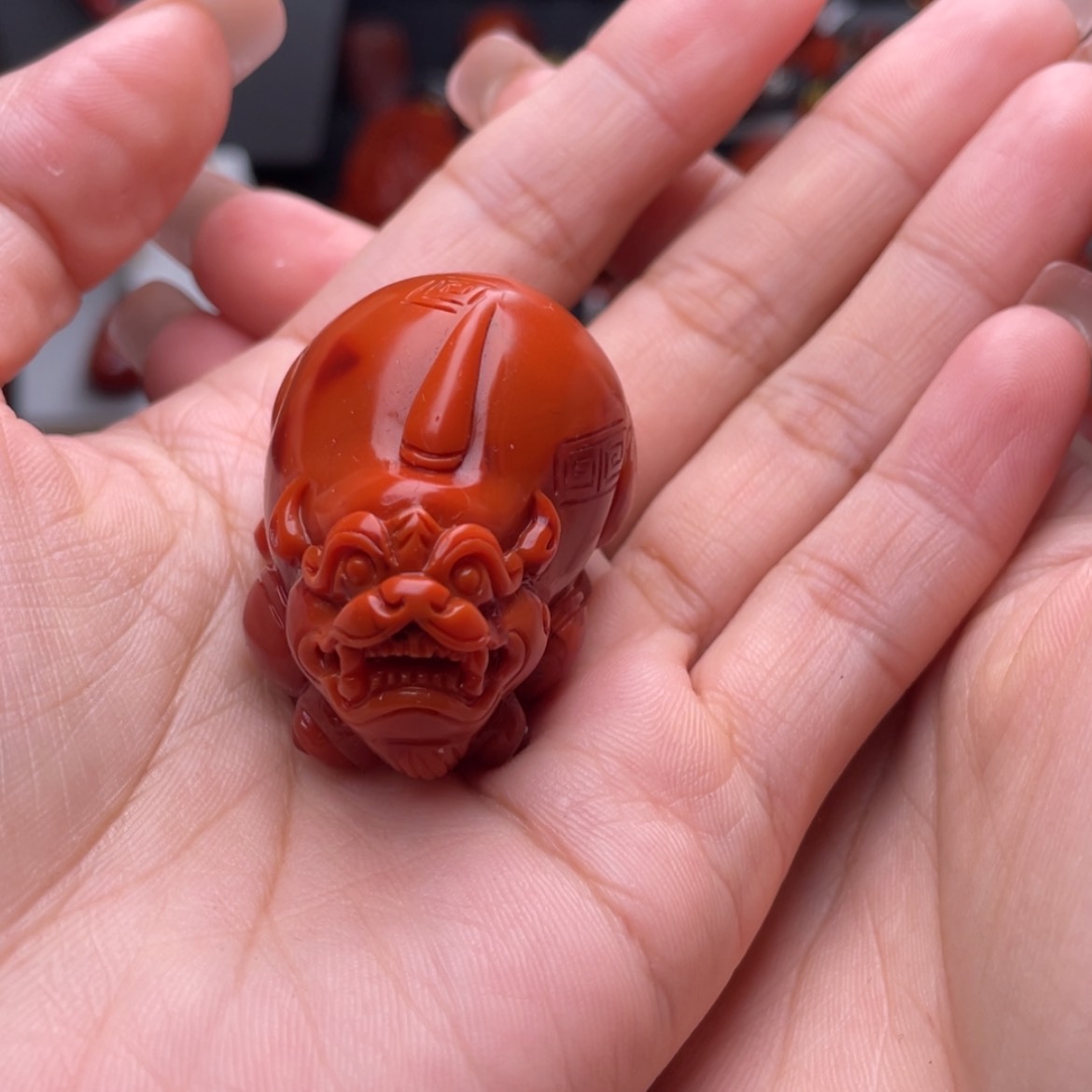 【闪购商品】南红玛瑙招财貔貅未镶嵌