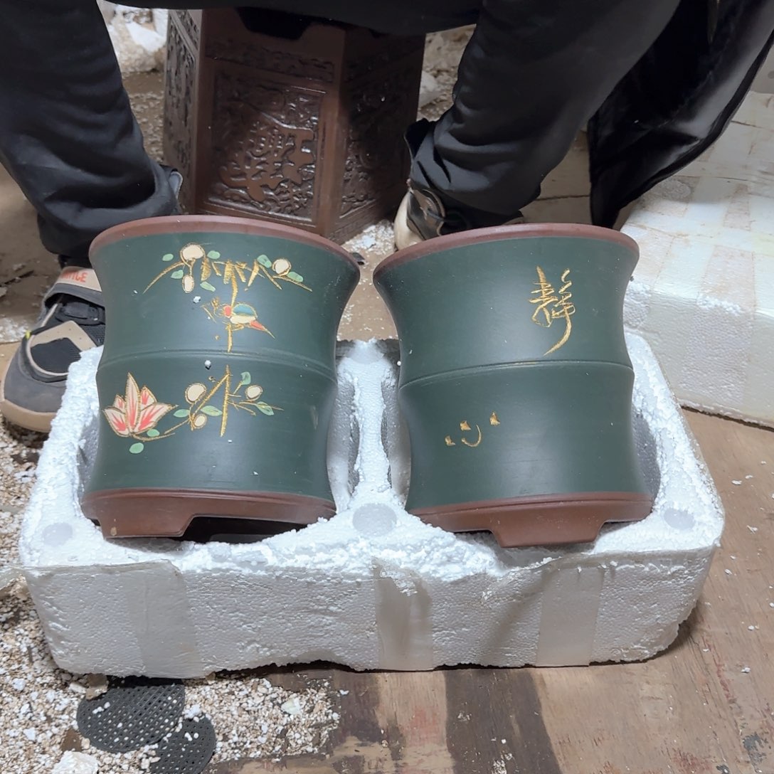 紫砂花盆口径16.18口径