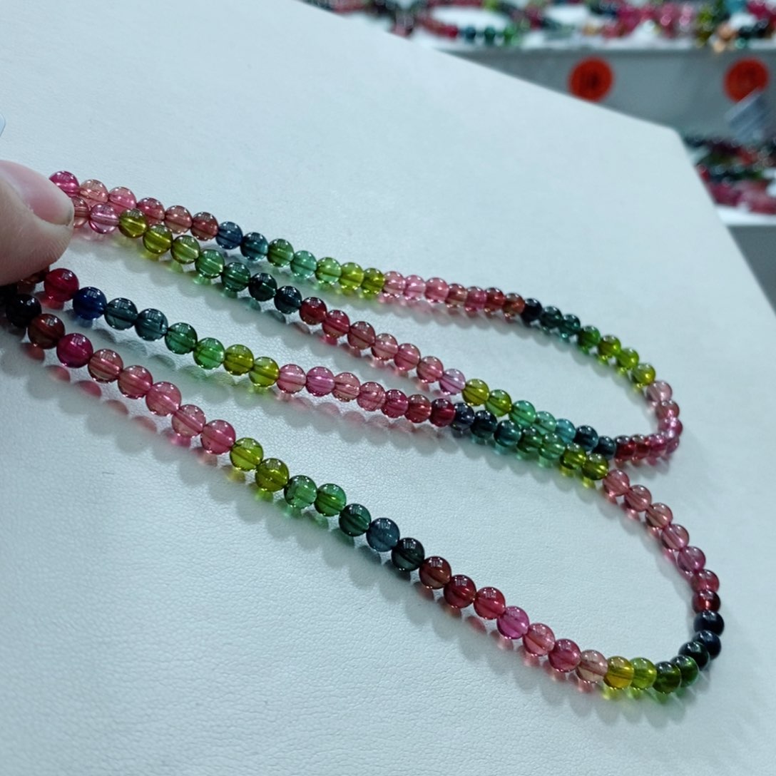 碧玺手链未镶嵌多样性发一条