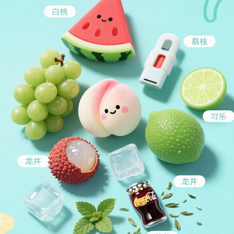 【3盒（九头）无主机】果味风扇头替换六代PRO西瓜葡萄薄荷龙井