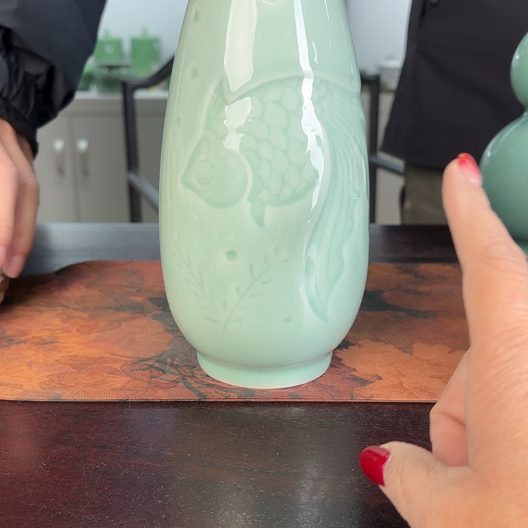 龙泉云间青瓷小米茶器