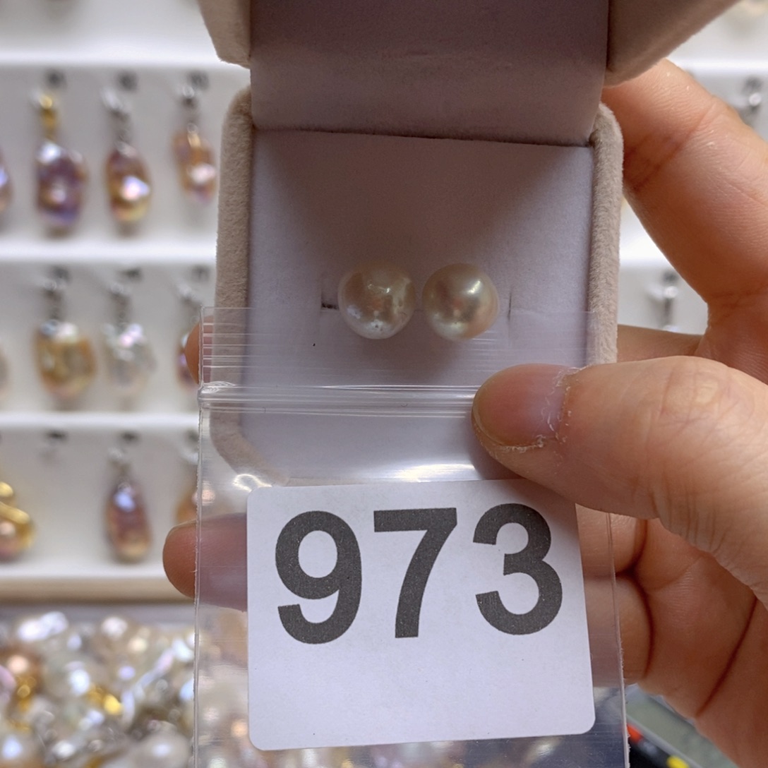 淡水珍珠颈饰银S925镶嵌973