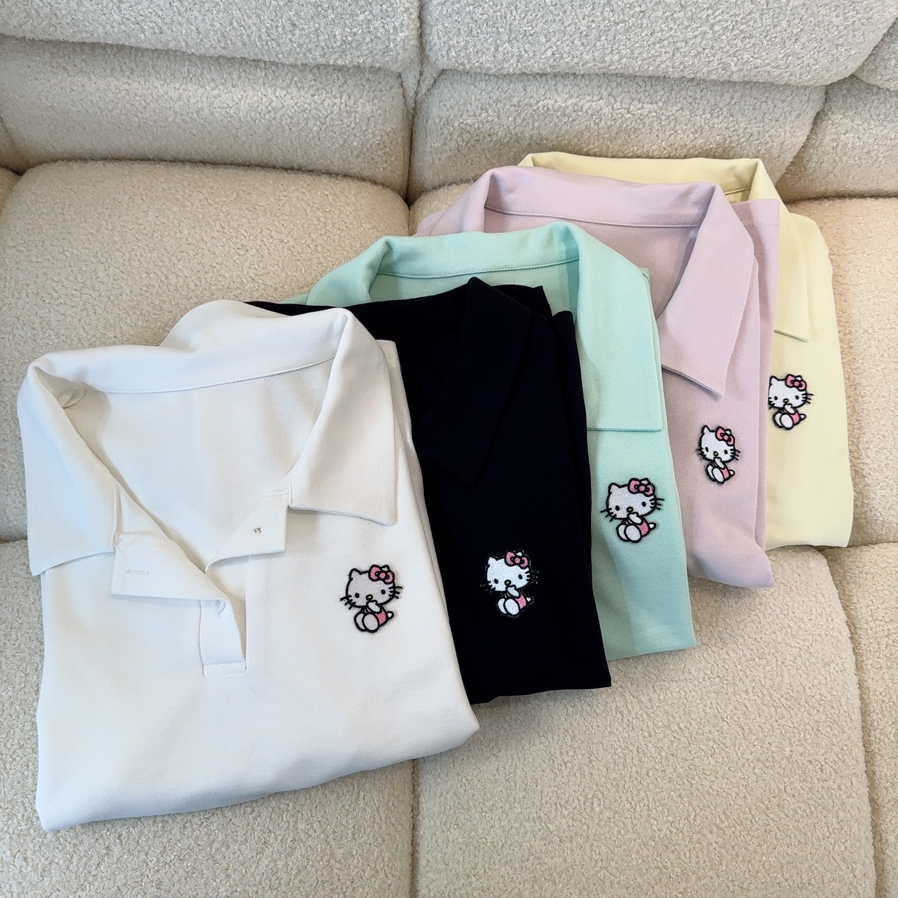 【小巧定制】XQ2429夏季新款显瘦百搭糖果色polo领上衣