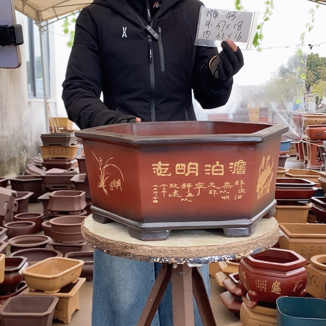 紫砂花盆紫砂花盆