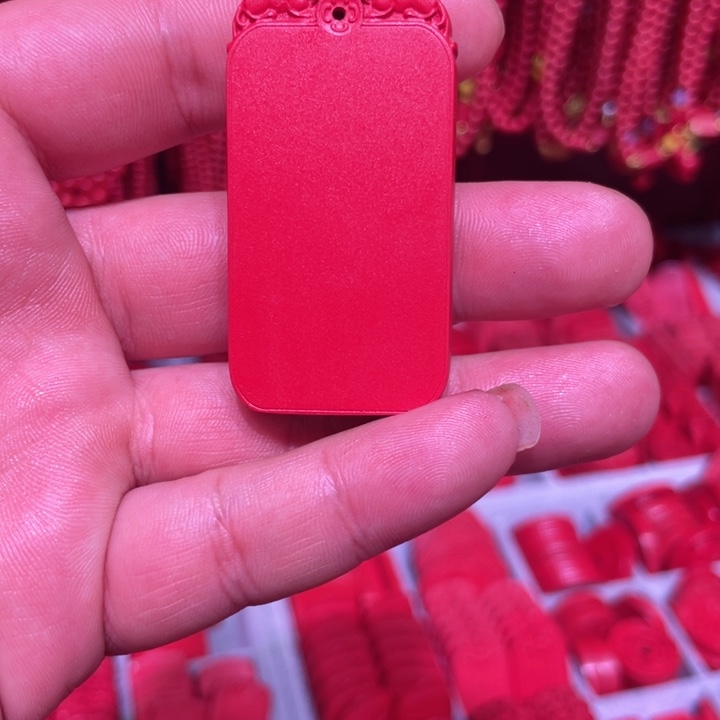 天然辰砂红砂无事牌光面厚的