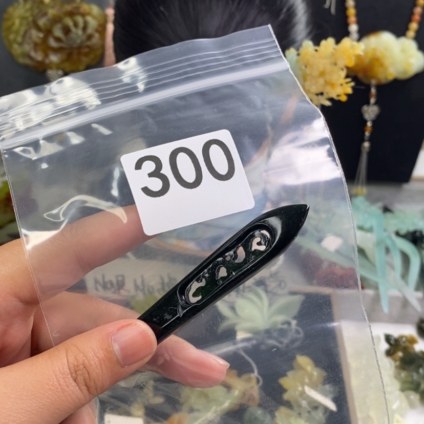 【闪购商品】岫玉发饰未镶嵌?****妍