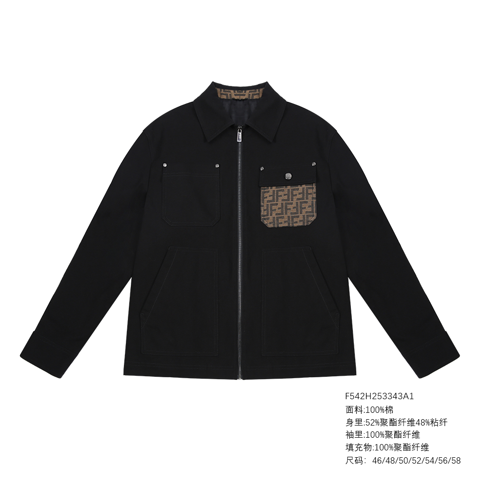 FENDILOR小怪兽25年秋冬款男士外套 F542H253343A