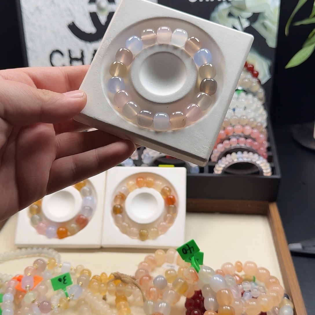 玛瑙/玉髓合金手链