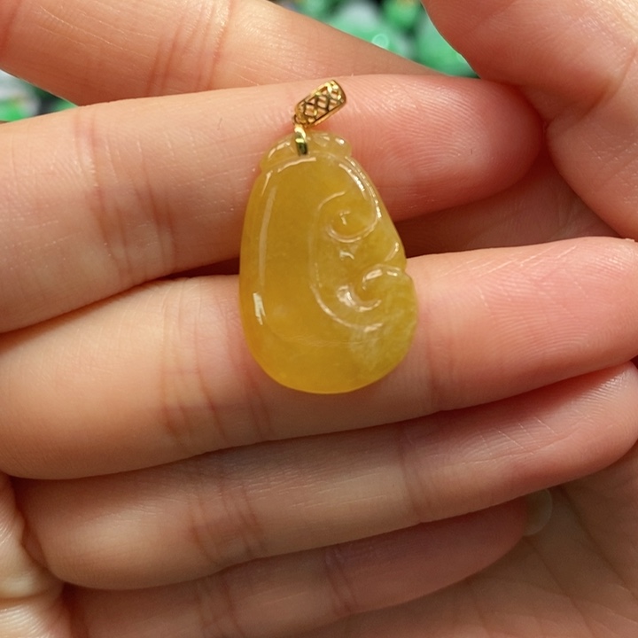 颈饰未镶嵌翡翠吊坠