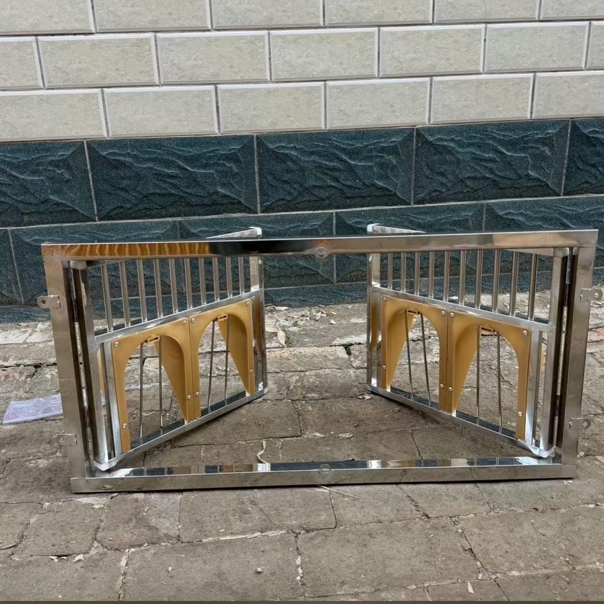 鸽子不锈钢双开门进出口带活络条可放飞鸽舍配件信鸽