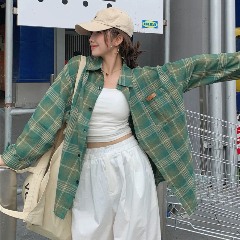 新款宽松慵懒风衬衫直播为准请勿盲拍