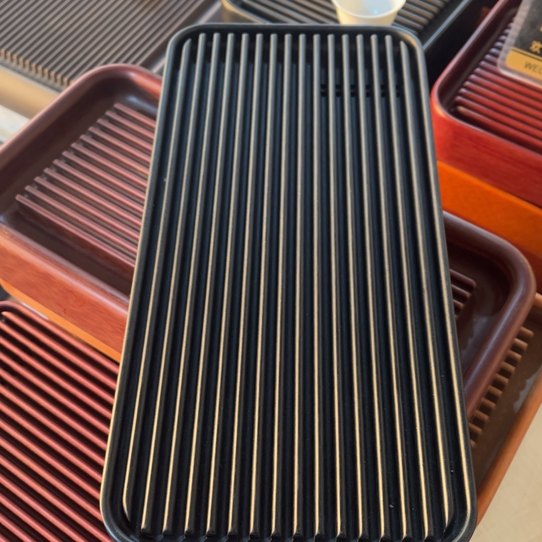 刘***）特价电木茶盘黑料