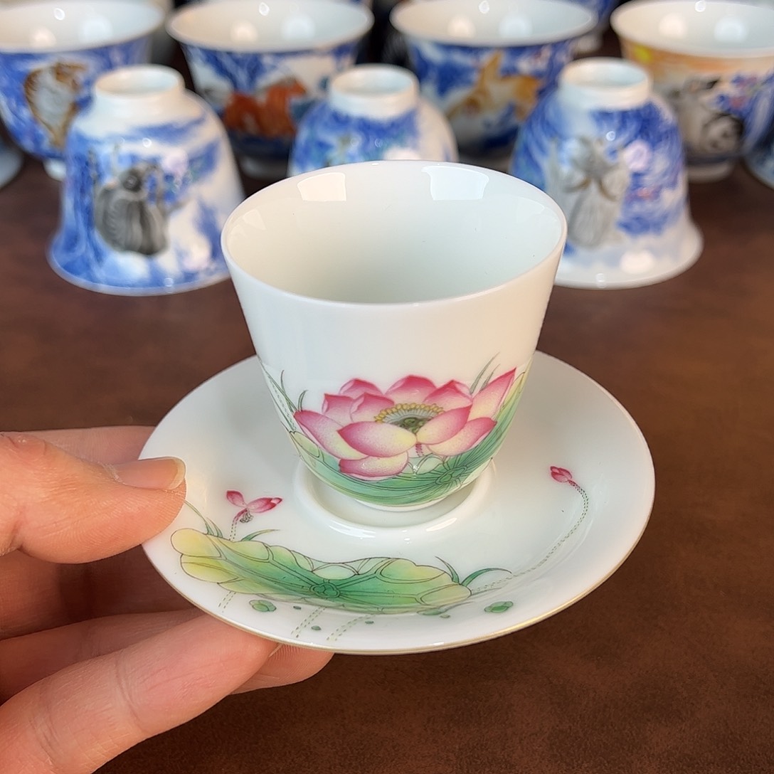 杯景德镇全手工手绘陶瓷