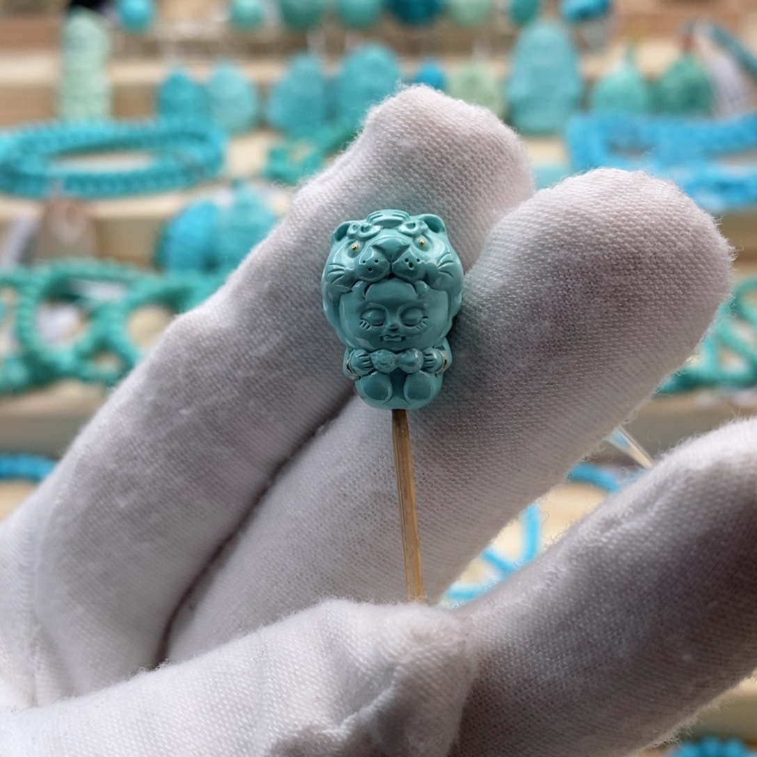 绿松石珠宝奇石未镶嵌