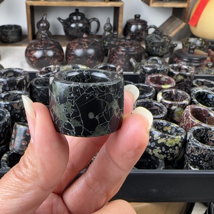 梅花玉青藤扳指茶周边