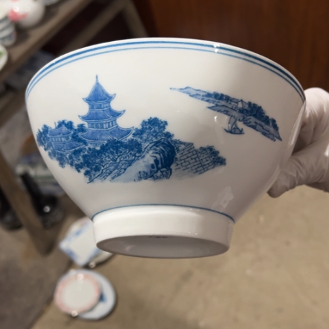 醴陵高温瓷釉下17.8厘米