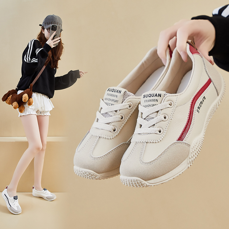 跃步2025秋季爆款小白鞋新款韩版ins女运动板鞋休闲浅口德训鞋