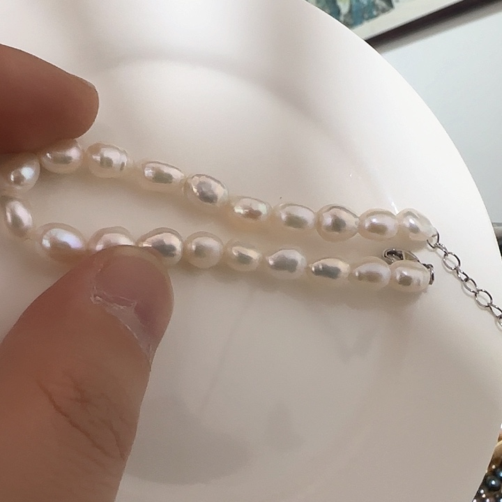 淡水珍珠手绳银S925镶嵌