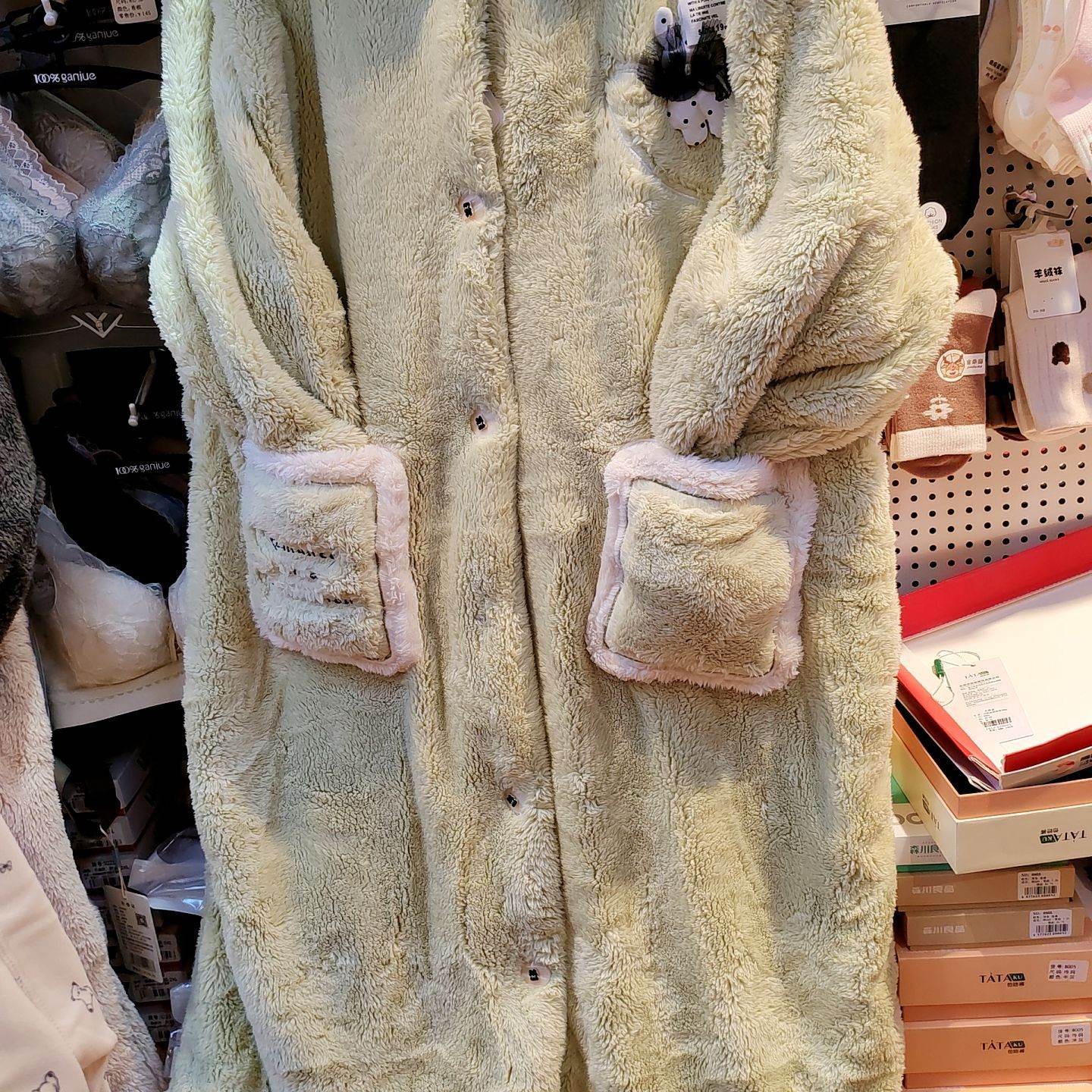 女款/睡衣秋冬季加厚加绒连帽长款家居服睡袍