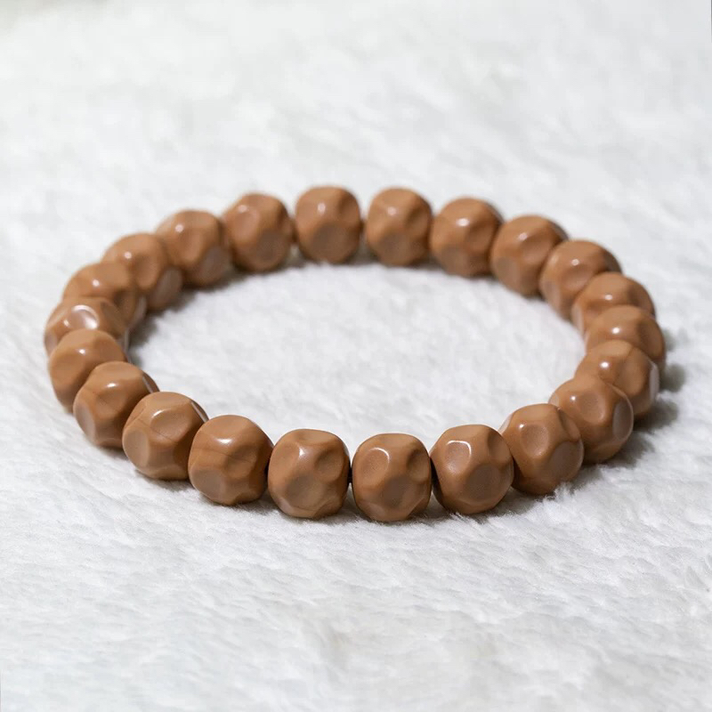 猴头核桃手工雕刻奶酪无相手串