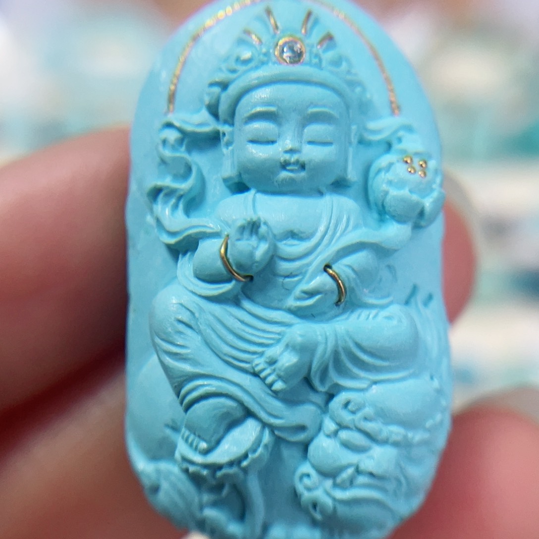 绿松石珠宝奇石未镶嵌