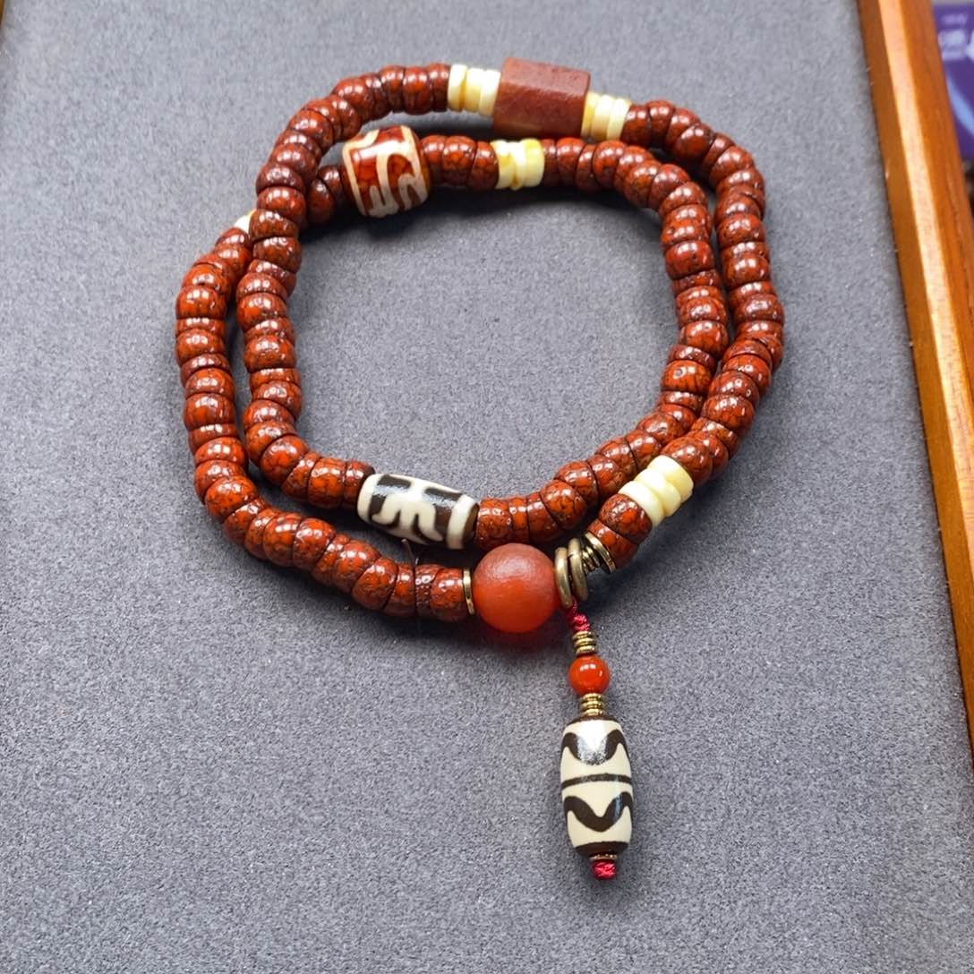 菩提把件未镶嵌星月大肠