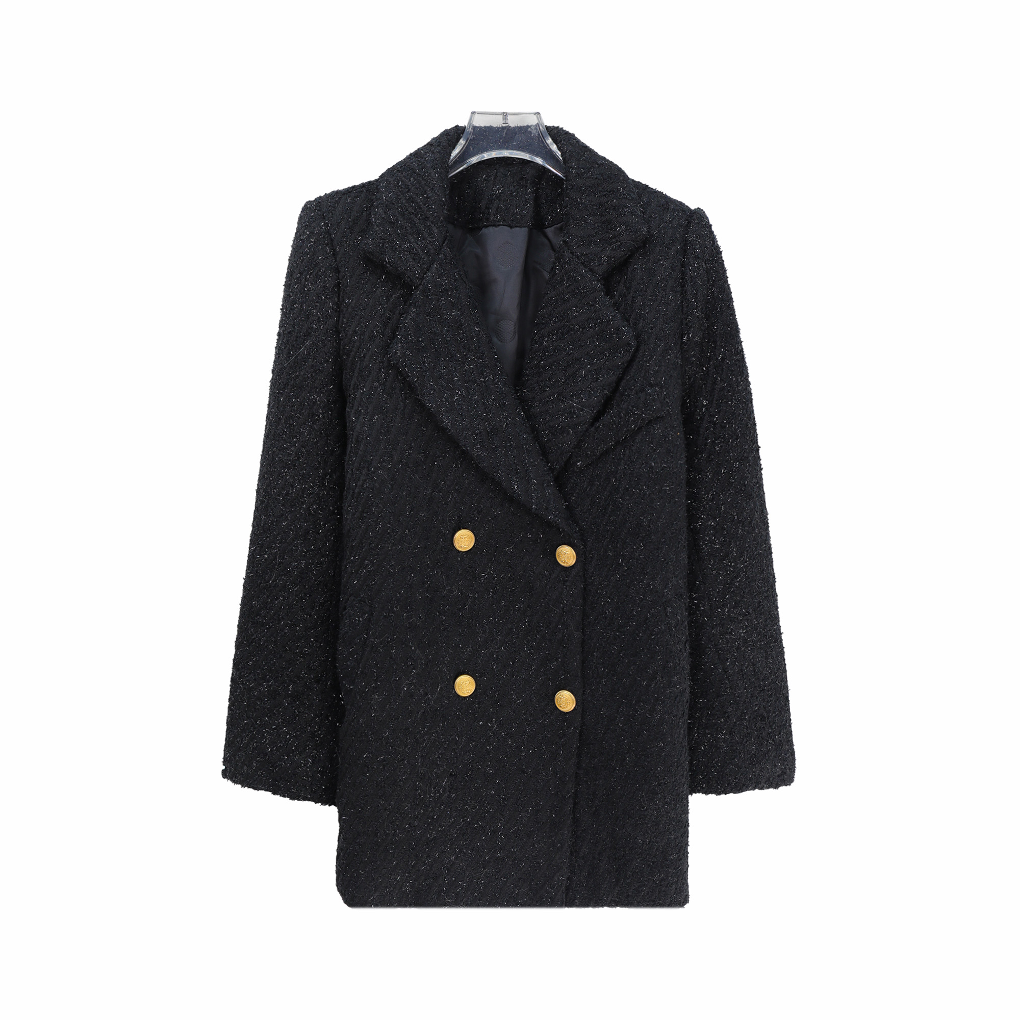 秋冬高级感西装轻奢夹棉外套小香风上衣S5455