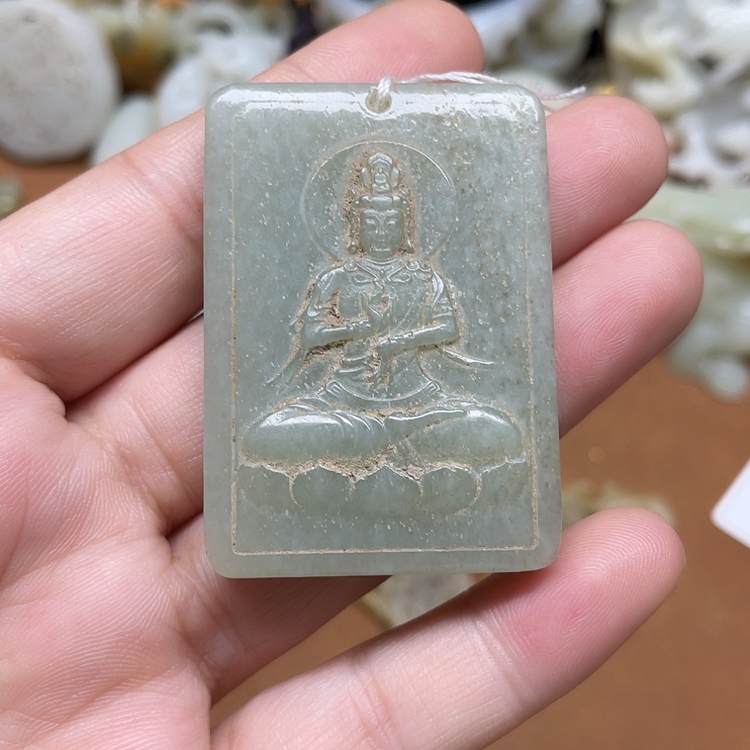 和田玉未镶嵌挂件