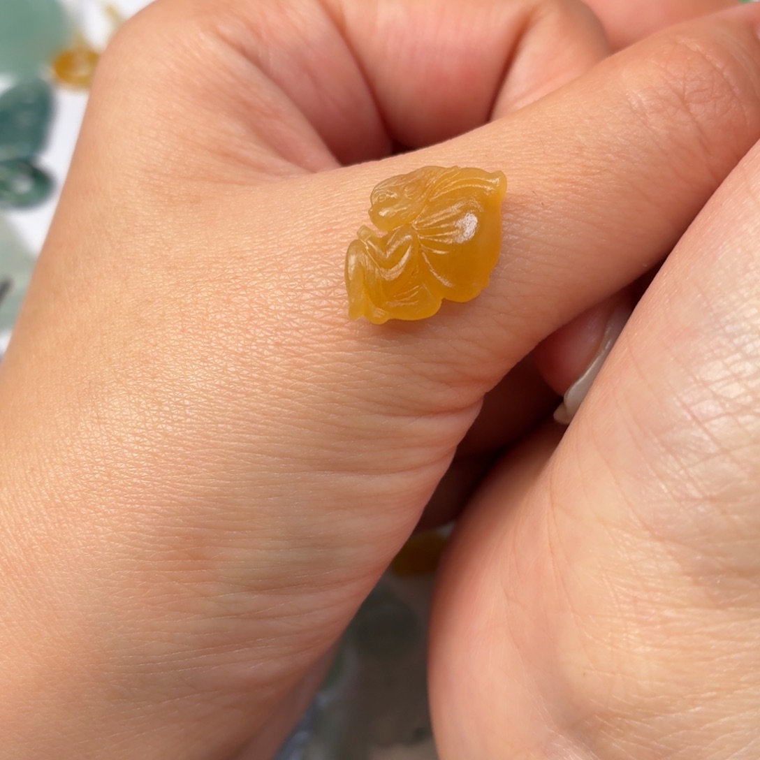 定制翡翠未镶嵌花仙子