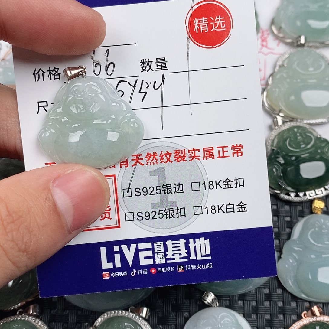 翡翠银S925镶嵌颈饰