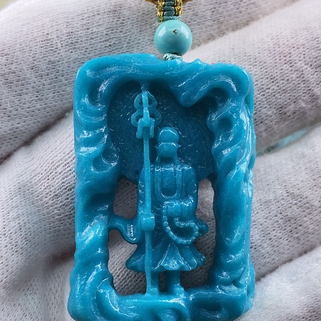 曾***水绿松石未镶嵌珠宝奇石