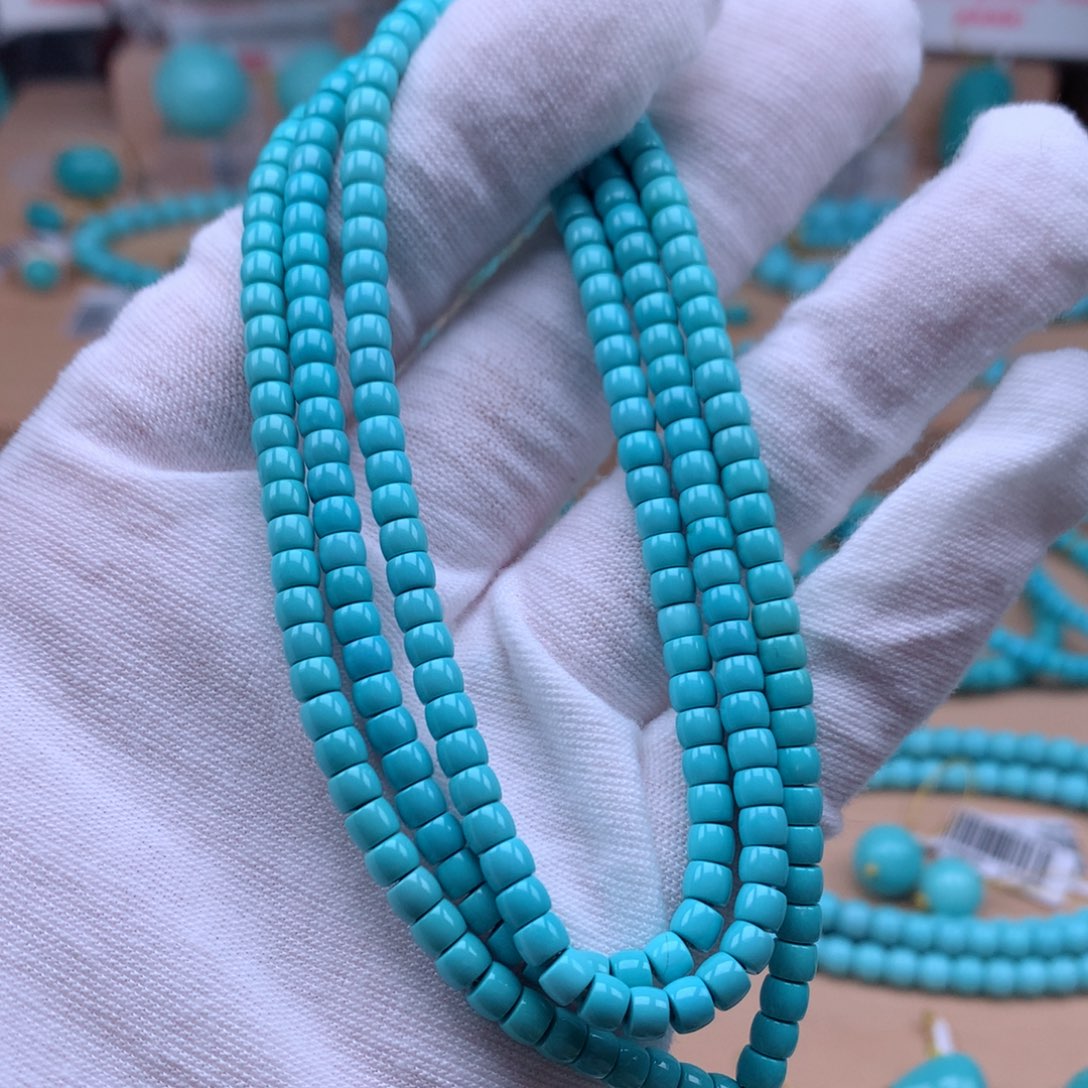 绿松石未镶嵌珠宝奇石4.1mm